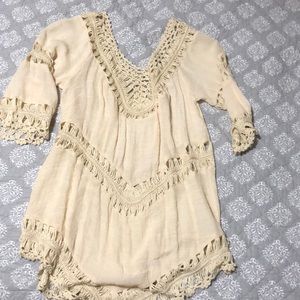 Boho swim suit cover up